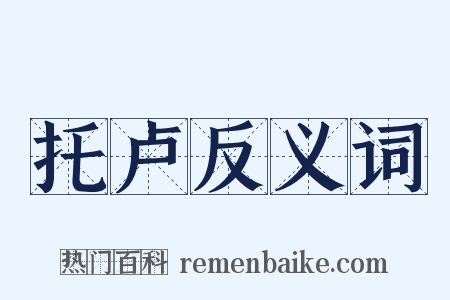 托卢反义词是什么意思的图片